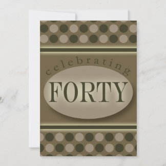 40. Geburtstag Party Personalisierte Einladung