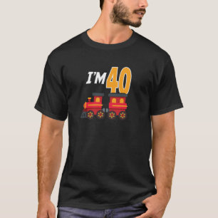 40. Geburtstag Party Train Toy 40 Jahre Altes Wett T-Shirt