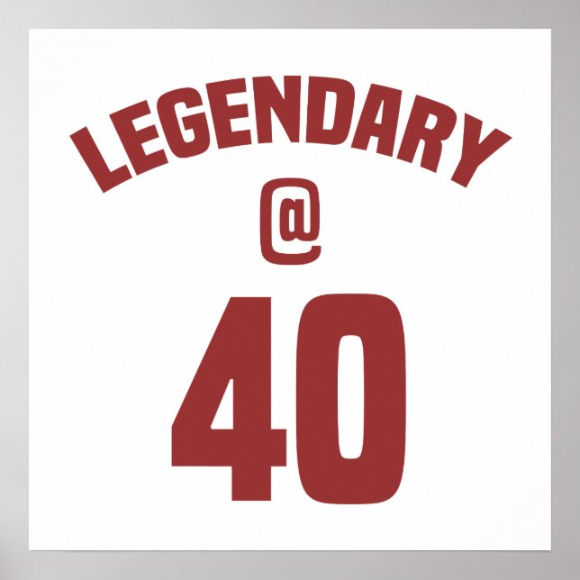 40. Geburtstag Poster (Vorne)