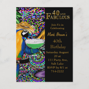 40. Geburtstag  Postkarte