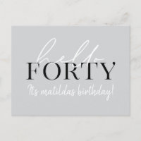 40. Geburtstag