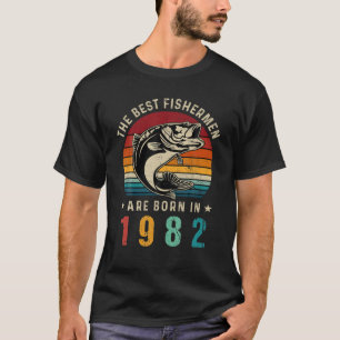40. Geburtstag Retro Fischen Beste Fischer sind sc T-Shirt