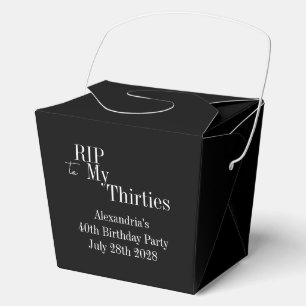 40. Geburtstag RIP 30er Party Geschenkschachtel