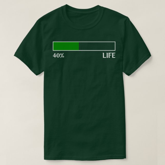 40. Geburtstag T-Shirt (Design vorne)