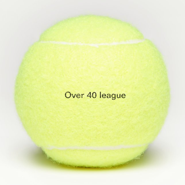 40 Geburtstag Tennis Tennisbälle (Vorderseite)