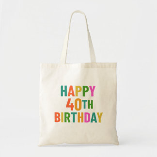 40. Geburtstag Tragetasche