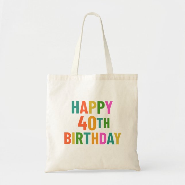 40. Geburtstag Tragetasche (Vorne)