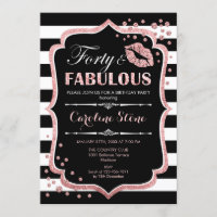 40. Geburtstag - Vierzig fabelhafte Schwarze Rose