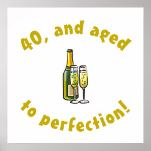 40. Geburtstag vollendet Poster