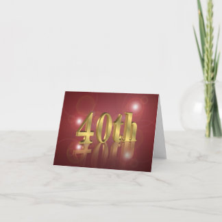 40. Geburtstags-Party Einladung