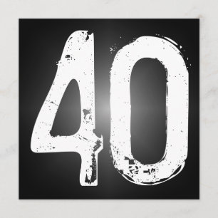 40. Geburtstags-Party Einladung