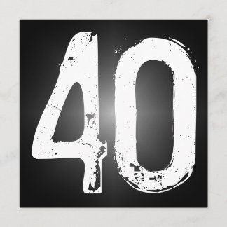 40. Geburtstags-Party Einladung