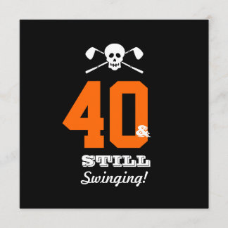 40. Geburtstags-Party-Golf - noch schwingend! Einladung