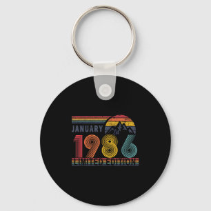 40. Geburtstags-Retro-Shirt, 1986 Swea-Geschenk Ja Schlüsselanhänger
