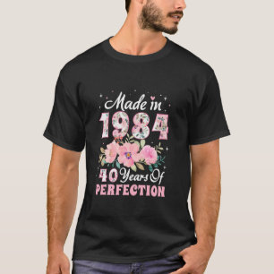 40. Geburtstagsdekorationen Frauen 1984 40th B T-Shirt
