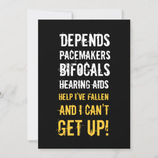 40. Geburtstagseinladung - alte Leute Einladung