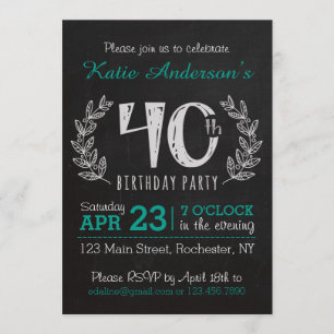 40. Geburtstagseinladung Einladung
