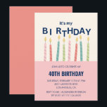 40. Geburtstagseinladungen Funny Birthday Candle Einladung<br><div class="desc">40. Geburtstagseinladungen Funny Birthday Candle</div>