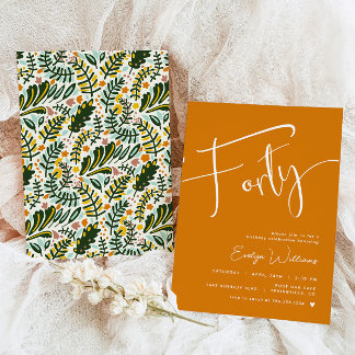 40. Geburtstagsfeier Einladung