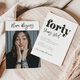 40. Geburtstagsfeier | Foto 40. Geburtstag Einladung