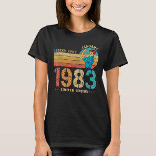 40. Geburtstagsfeier Seit Januar 1983 40 Jahre T-Shirt