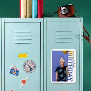 40. Geburtstagsfoto Hochschulparty Magnet