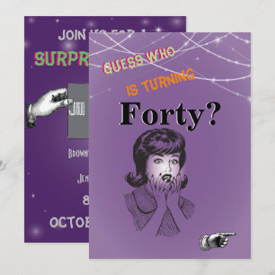 40. Geburtstagsfrauen Party Einladung