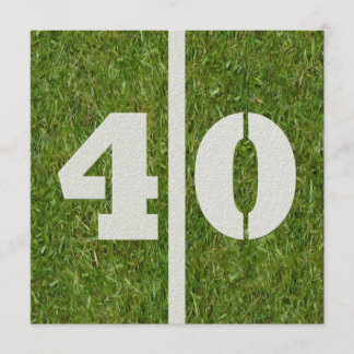40. Geburtstagsfußball-Party Einladung