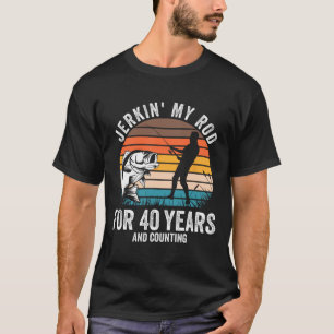 40. Geburtstagsgeschenk für Fischer Männer Funny F T-Shirt