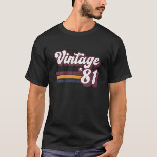 40. Geburtstagsgeschenk Retro 1981 40 Jahre alte M T-Shirt