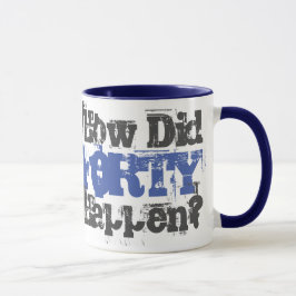 40. Geburtstagsgeschenk - Zwei-Tone-Tasse Tasse