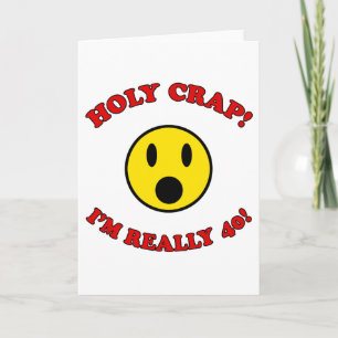 40. Geburtstagsgeschenke Karte