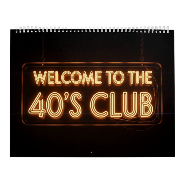 40. Geburtstagskalender Kalender (Titelbild)