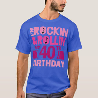 40. Geburtstagsrock und Rolling T-Shirt