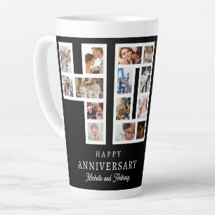 40. Hochzeitsjubiläums-Foto-Collage Milchtasse