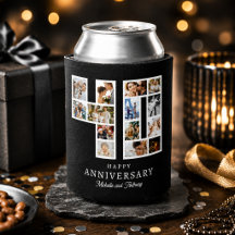 40. Hochzeitsjubiläumsfoto Schwarz
