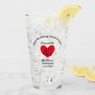 40. Hochzeitspende Personalisiert Glas