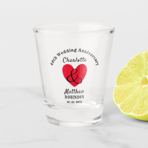 40. Hochzeitspende Personalisiert Schnapsglas