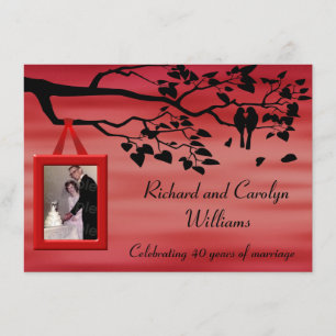 40. Hochzeitstag Einladung