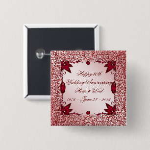 40. Hochzeitstag-Knopf Button