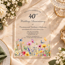 40. Hochzeitstag mit Ruby Wildflowers