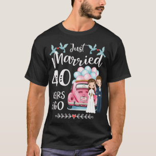 40. Hochzeitstag - Vor 40 Jahren frisch vermählt T-Shirt