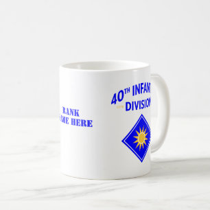 40. Infanterie-Abteilung Militär der Vereinten Sta Kaffeetasse