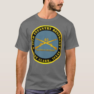 40. Infanterie Regiment Buffalo Soldiers Fort TX w T-Shirt