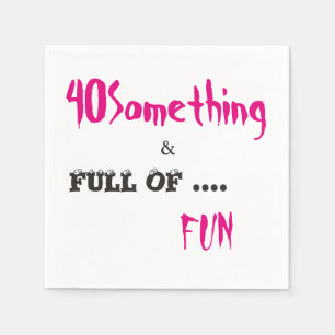 40 Irgendetwas Celebration Party Paper Napkins Serviette