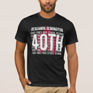 40 Jahr-SchulWiedersehen irgendein Kalenderjahr T-Shirt