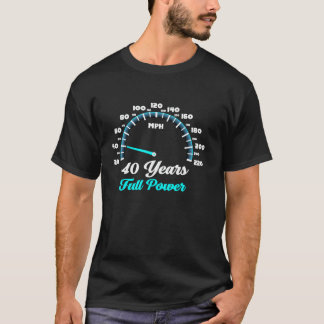 40 Jahre 40. Tag Motorrad 40 Jahre Ol T-Shirt