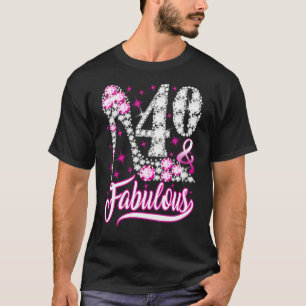 40 Jahre alt 40 & fabelhaft 40. Geburtstag Pink Di T-Shirt