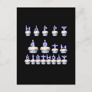 40 Jahre alt Postkarte