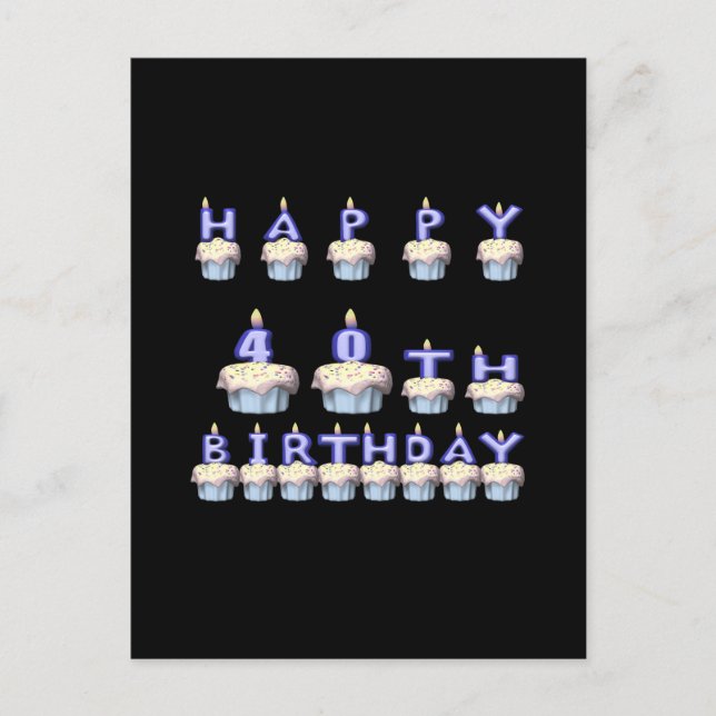 40 Jahre alt Postkarte (Vorderseite)